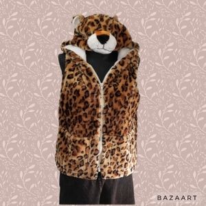 Cozy Soft Vest Hoodie Size S